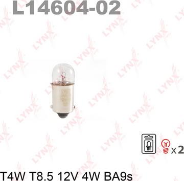 LYNXauto L14604-02 - Glühlampe alexcarstop-ersatzteile.com