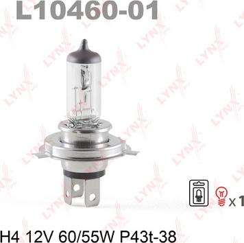 LYNXauto L10460-01 - Glühlampe, Fernscheinwerfer alexcarstop-ersatzteile.com