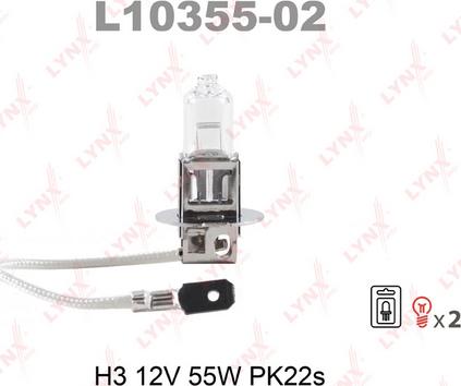 LYNXauto L10355-02 - Glühlampe, Fernscheinwerfer alexcarstop-ersatzteile.com