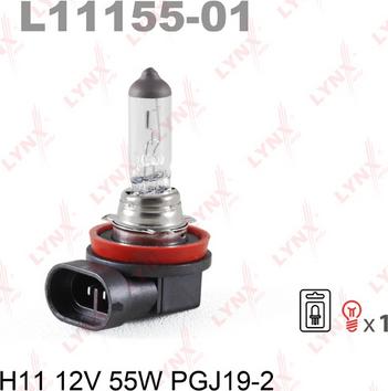 LYNXauto L11155-01 - Glühlampe, Fernscheinwerfer alexcarstop-ersatzteile.com