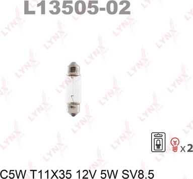 LYNXauto L13505-02 - Glühlampe alexcarstop-ersatzteile.com