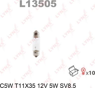 LYNXauto L13505 - Glühlampe alexcarstop-ersatzteile.com