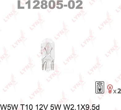 LYNXauto L12805-02 - Glühlampe alexcarstop-ersatzteile.com