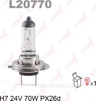 LYNXauto L20770 - Glühlampe, Fernscheinwerfer alexcarstop-ersatzteile.com