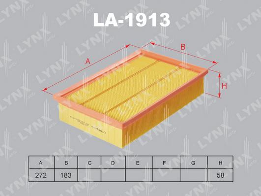 LYNXauto LA-1913 - Luftfilter alexcarstop-ersatzteile.com