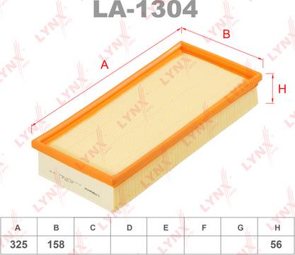 LYNXauto LA-1304 - Luftfilter alexcarstop-ersatzteile.com