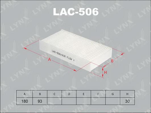 LYNXauto LAC-506 - Filter, Innenraumluft alexcarstop-ersatzteile.com