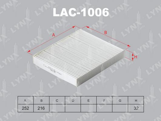 LYNXauto LAC-1006 - Filter, Innenraumluft alexcarstop-ersatzteile.com