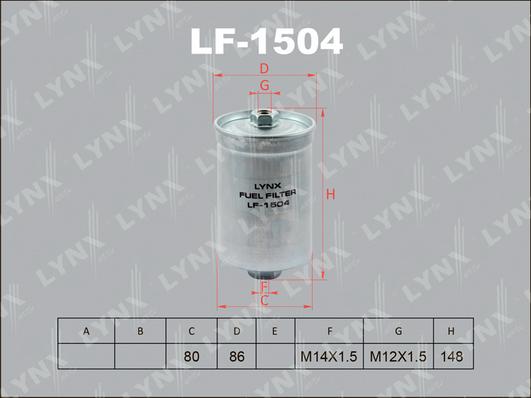 LYNXauto LF-1504 - Kraftstofffilter alexcarstop-ersatzteile.com