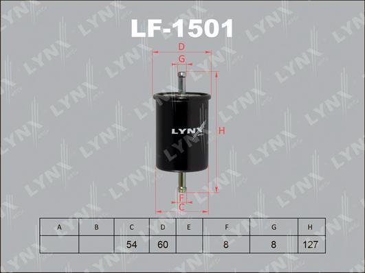 LYNXauto LF-1501 - Kraftstofffilter alexcarstop-ersatzteile.com