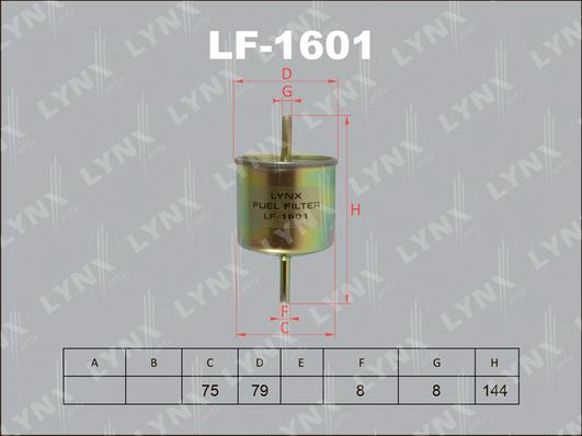 LYNXauto LF-1601 - Kraftstofffilter alexcarstop-ersatzteile.com