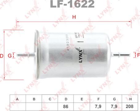 LYNXauto LF-1622 - Kraftstofffilter alexcarstop-ersatzteile.com