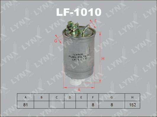 LYNXauto LF-1010 - Kraftstofffilter alexcarstop-ersatzteile.com