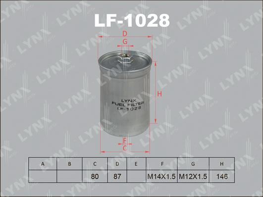 LYNXauto LF-1028 - Kraftstofffilter alexcarstop-ersatzteile.com