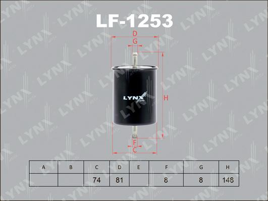 LYNXauto LF-1253 - Kraftstofffilter alexcarstop-ersatzteile.com