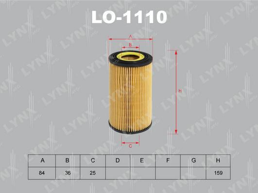 LYNXauto LO-1110 - Ölfilter alexcarstop-ersatzteile.com