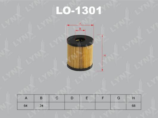 LYNXauto LO-1301 - Ölfilter alexcarstop-ersatzteile.com