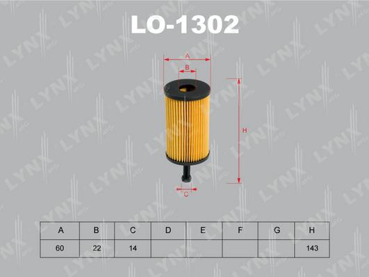 LYNXauto LO-1302 - Ölfilter alexcarstop-ersatzteile.com