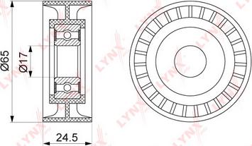 LYNXauto PB-5139 - Umlenk / Führungsrolle, Keilrippenriemen alexcarstop-ersatzteile.com