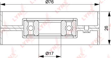 LYNXauto PB-5303 - Umlenk / Führungsrolle, Keilrippenriemen alexcarstop-ersatzteile.com