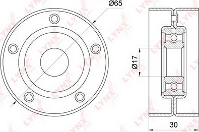 LYNXauto PB-5222 - Umlenk / Führungsrolle, Keilrippenriemen alexcarstop-ersatzteile.com