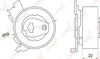 LYNXauto PB-1048 - Spannrolle, Zahnriemen alexcarstop-ersatzteile.com