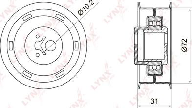 LYNXauto PB-1004 - Spannrolle, Zahnriemen alexcarstop-ersatzteile.com