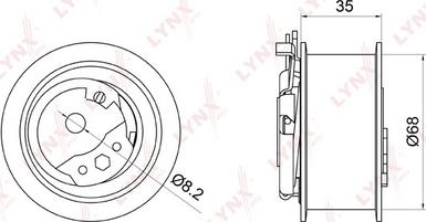 LYNXauto PB-1001 - Spannrolle, Zahnriemen alexcarstop-ersatzteile.com