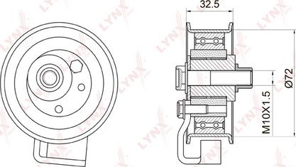 LYNXauto PB-1007 - Spannrolle, Zahnriemen alexcarstop-ersatzteile.com