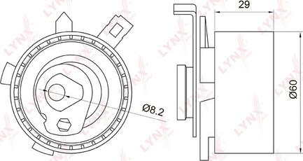 LYNXauto PB-1015 - Spannrolle, Zahnriemen alexcarstop-ersatzteile.com