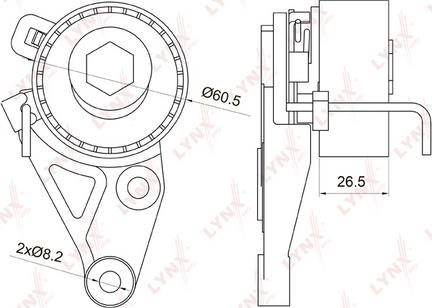 LYNXauto PB-1075 - Spannrolle, Zahnriemen alexcarstop-ersatzteile.com