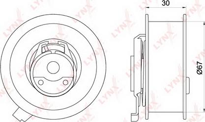 LYNXauto PB-1173 - Spannrolle, Zahnriemen alexcarstop-ersatzteile.com