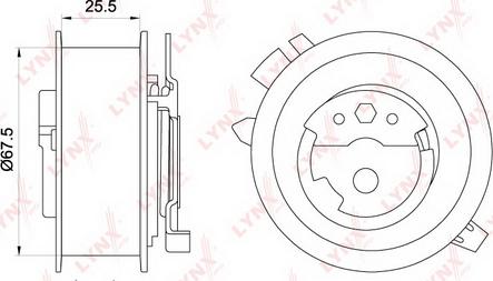 LYNXauto PB-1251 - Spannrolle, Zahnriemen alexcarstop-ersatzteile.com