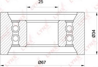 LYNXauto PB-1264 - Spannrolle, Zahnriemen alexcarstop-ersatzteile.com