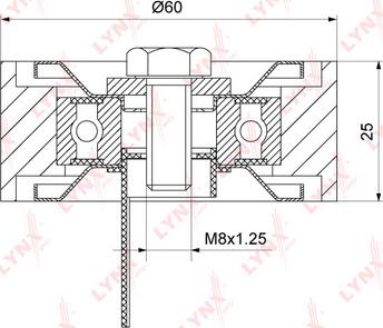 LYNXauto PB-7232 - Umlenk / Führungsrolle, Keilrippenriemen alexcarstop-ersatzteile.com