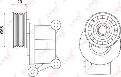 LYNXauto PT-3012 - Riemenspanner, Keilrippenriemen alexcarstop-ersatzteile.com