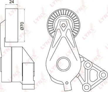 LYNXauto PT-3039 - Riemenspanner, Keilrippenriemen alexcarstop-ersatzteile.com