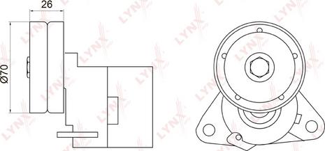 LYNXauto PT-3031 - Riemenspanner, Keilrippenriemen alexcarstop-ersatzteile.com