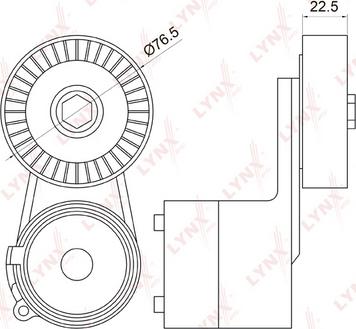 LYNXauto PT-3032 - Riemenspanner, Keilrippenriemen alexcarstop-ersatzteile.com