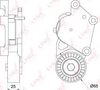 LYNXauto PT-3109 - Riemenspanner, Keilrippenriemen alexcarstop-ersatzteile.com