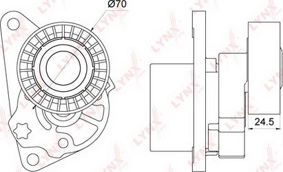 LYNXauto PT-3119 - Riemenspanner, Keilrippenriemen alexcarstop-ersatzteile.com