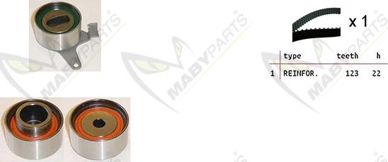 Mabyparts OBK010488 - Zahnriemensatz alexcarstop-ersatzteile.com