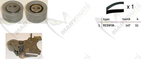 Mabyparts OBK010430 - Zahnriemensatz alexcarstop-ersatzteile.com