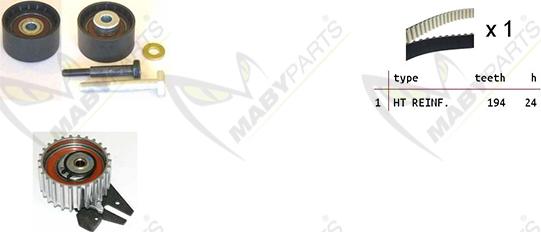 Mabyparts OBK010040 - Zahnriemensatz alexcarstop-ersatzteile.com