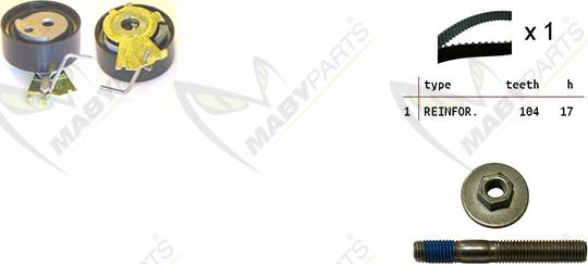 Mabyparts OBK010052 - Zahnriemensatz alexcarstop-ersatzteile.com