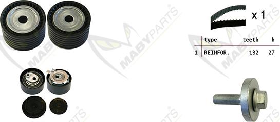 Mabyparts OBK010086 - Zahnriemensatz alexcarstop-ersatzteile.com