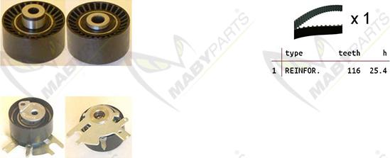 Mabyparts OBK010074 - Zahnriemensatz alexcarstop-ersatzteile.com