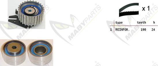 Mabyparts OBK010158 - Zahnriemensatz alexcarstop-ersatzteile.com