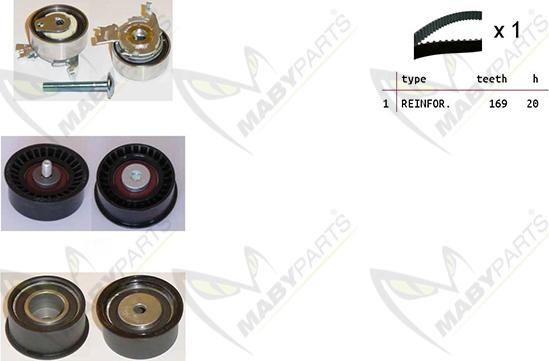 Mabyparts OBK010163 - Zahnriemensatz alexcarstop-ersatzteile.com