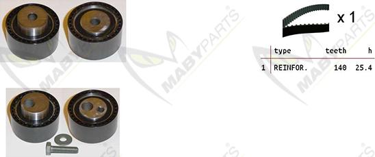 Mabyparts OBK010104 - Zahnriemensatz alexcarstop-ersatzteile.com